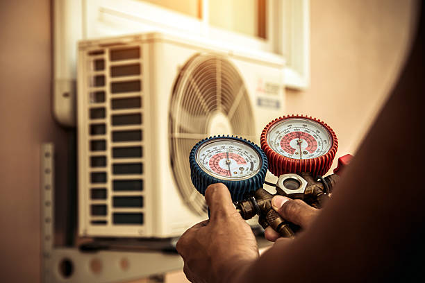 Professional Ac Installation technician working in Woodworth, WI